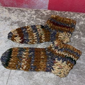 Knitted house shoes